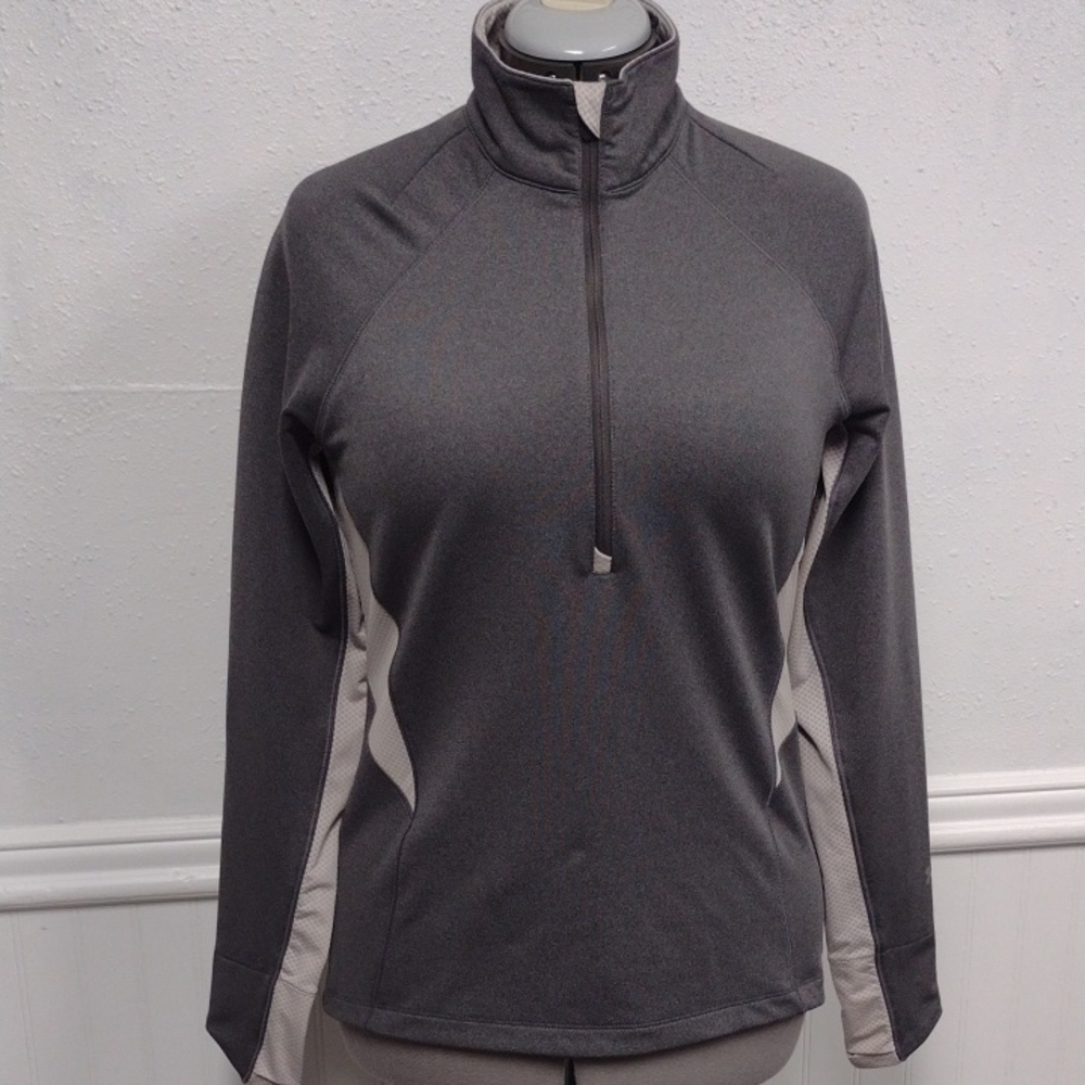 Under Armour Gray and Light Gray 1/4 Zip Athletic Pullover